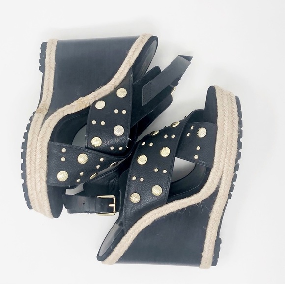 REBECCA MINKOFF 'Kimiko' Studded Wedge Sandal - Picture 4 of 8